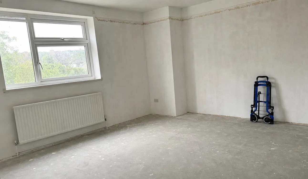 Geräumte Wohnung, besenrein zur Übergabe